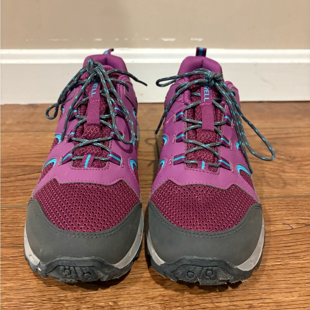 Purple and Gray Merril Hiking Shoes